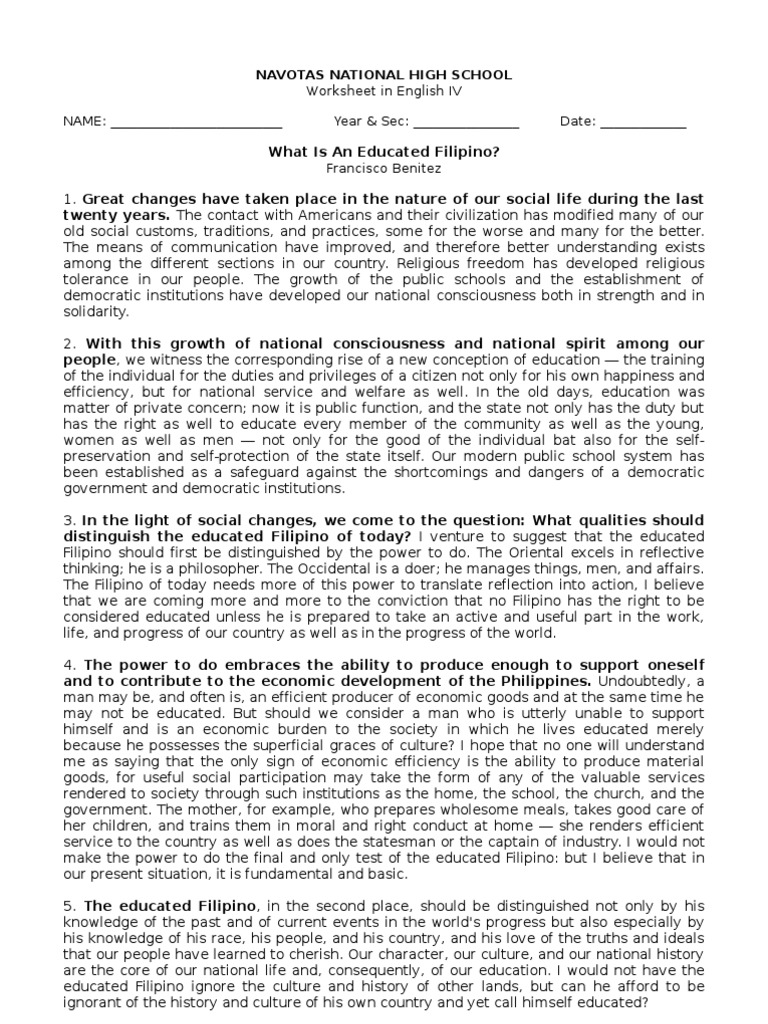 persuasive essay about filipino culture Informal essay by filipino